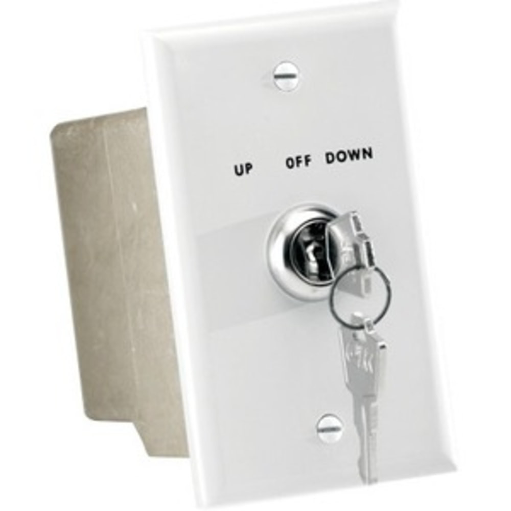 DA-LITE SCREEN CO., INC. Da-Lite 74490  Key Operated, 110 Volt Switch - Flush Mount for Security