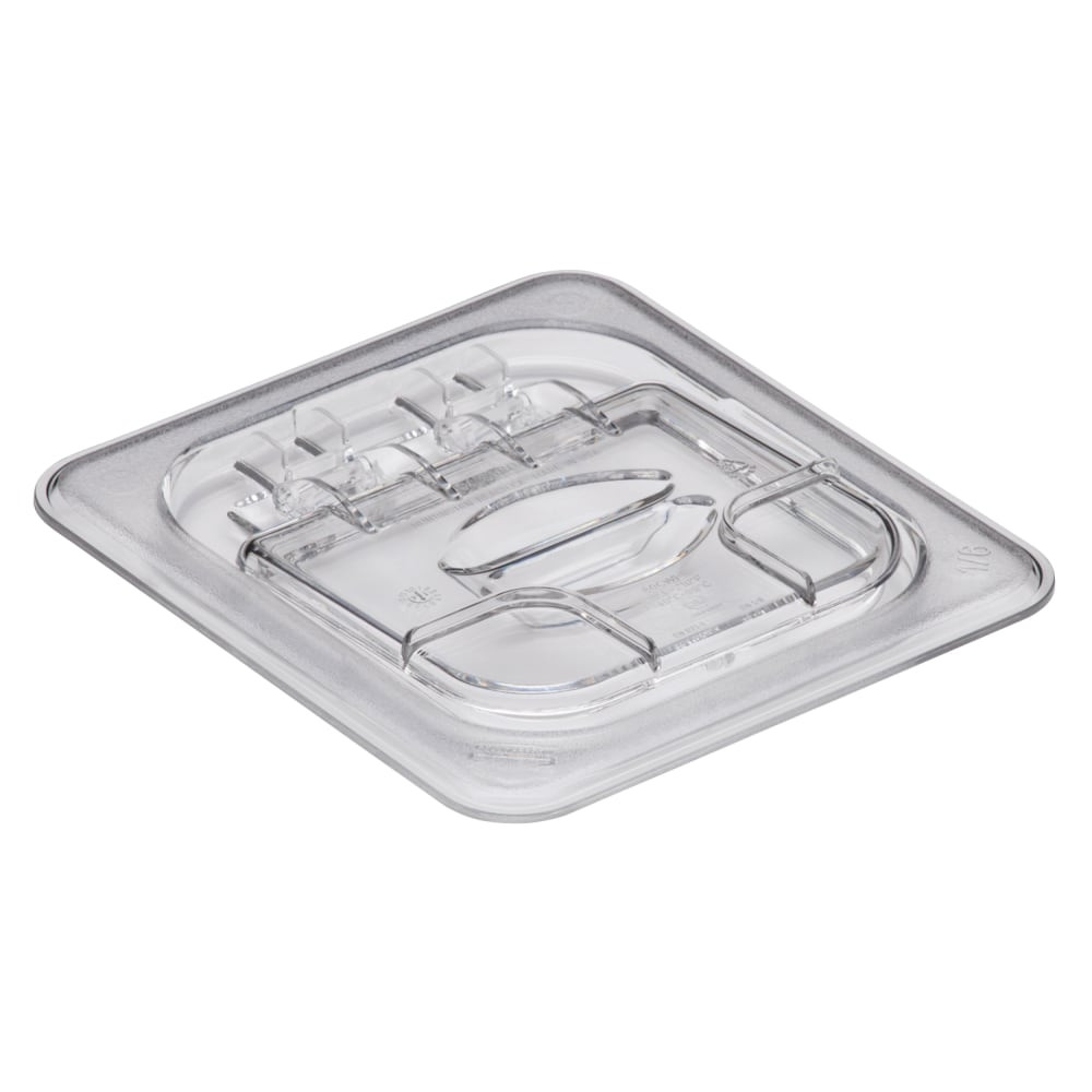 CAMBRO MFG. CO. 60CWL135 Cambro Camwear GN 1/6 FlipLids, Clear, Set Of 6 Lids