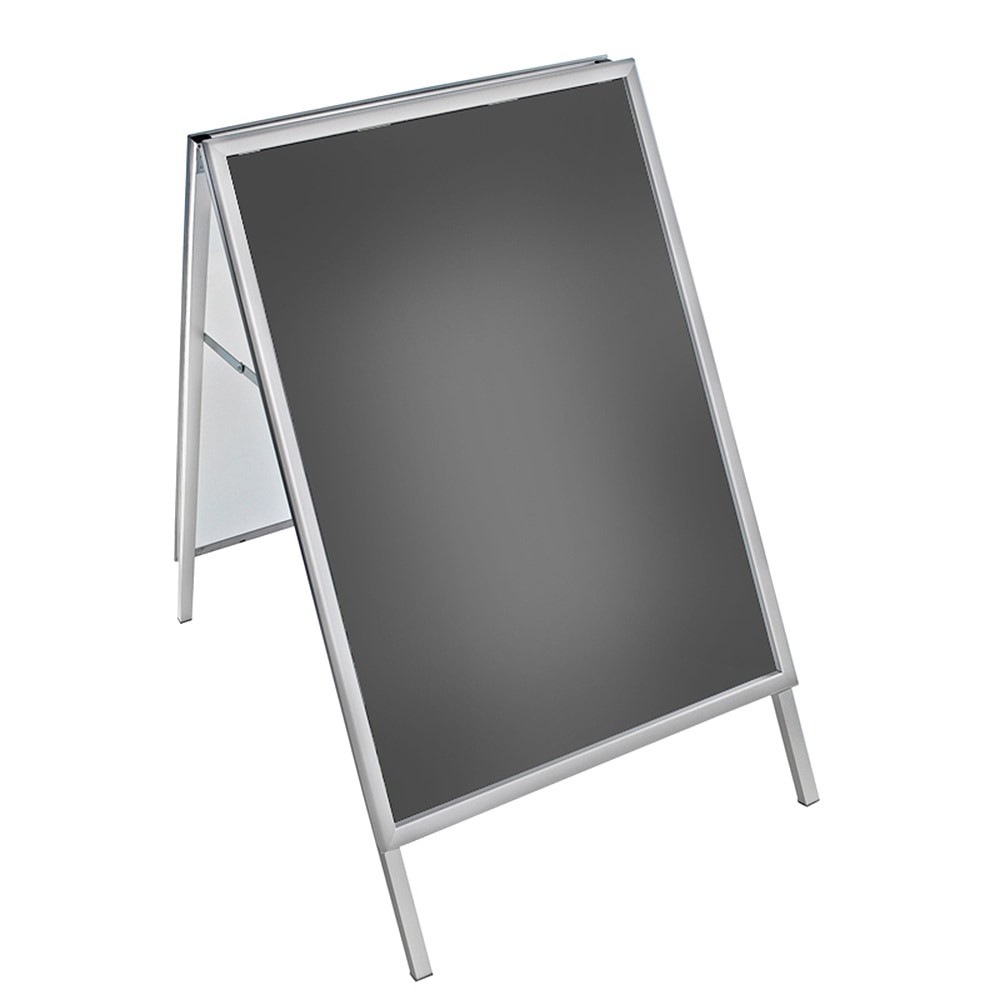 AZAR DISPLAYS 300247  Steel A-Board Sign Holder With Snap Frame, 40in x 30in, Silver