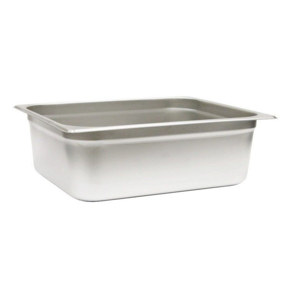 BROWNE & CO. 22124 Hoffman Tech Browne Stainless Steel Steam Table Pans, 1/2 Size, Silver, Pack Of 24 Pans