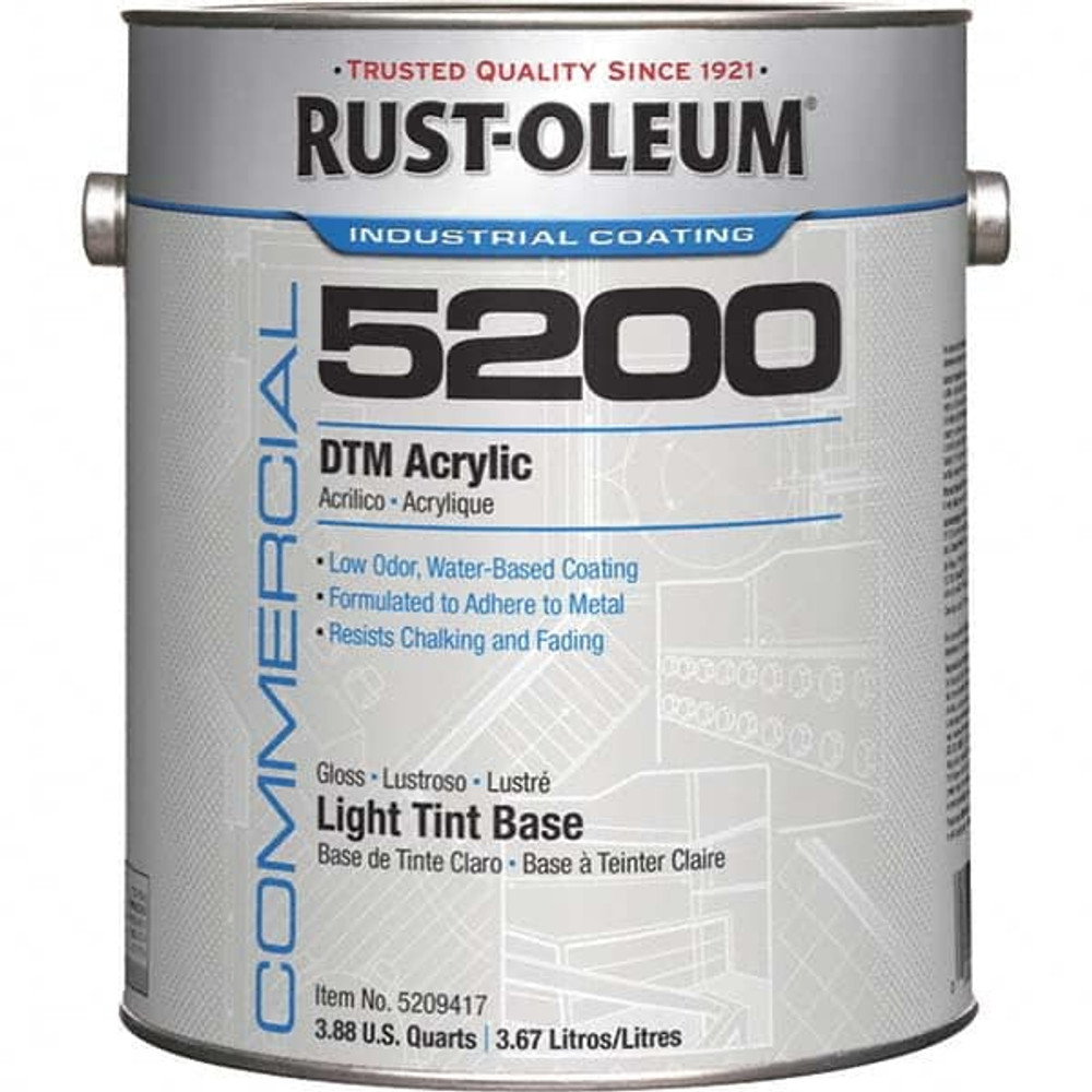 Rust-Oleum 5209417 Acrylic Enamel Paint: 1 gal, Semi-Gloss, Light Tint Base