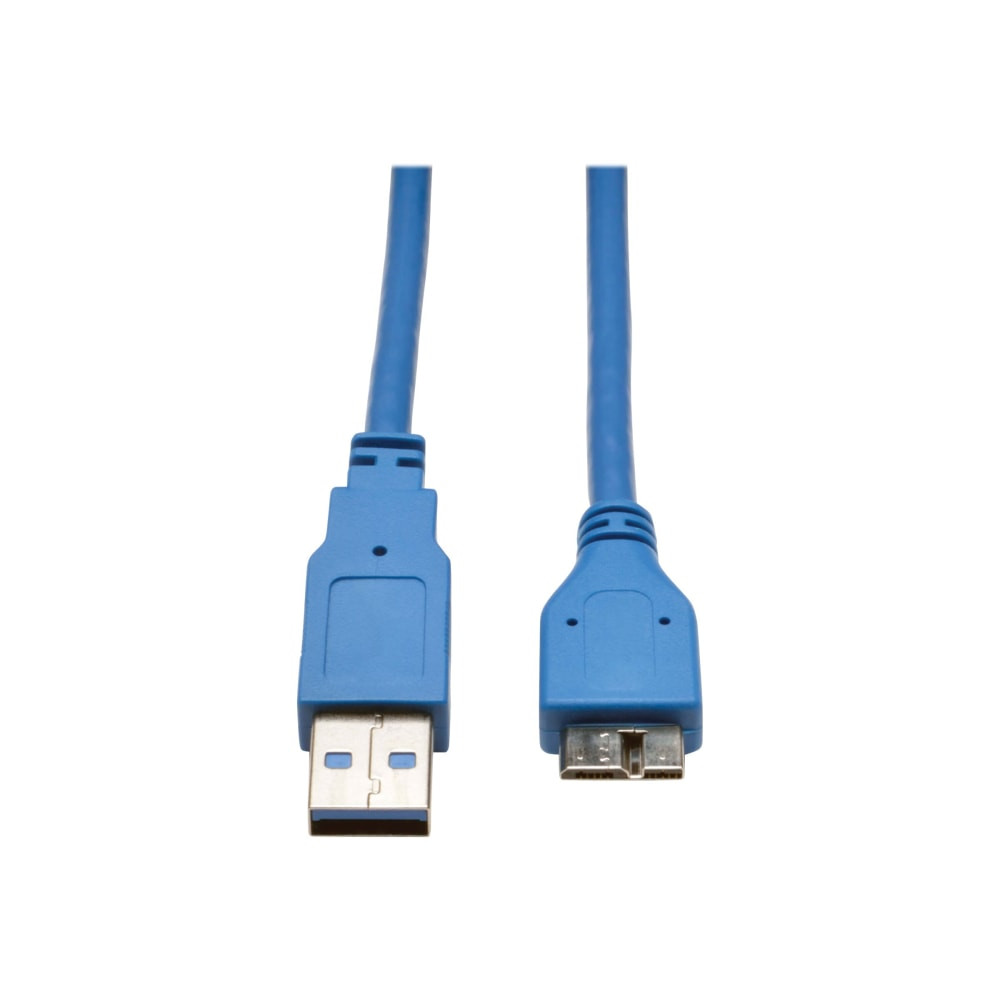 TRIPP LITE U326-006 Eaton Tripp Lite Series USB 3.0 SuperSpeed Device Cable (A to Micro-B M/M), Blue, 6 ft. (1.83 m) - USB cable - USB Type A (M) to Micro-USB Type B (M) - USB 3.0 - 6 ft - blue
