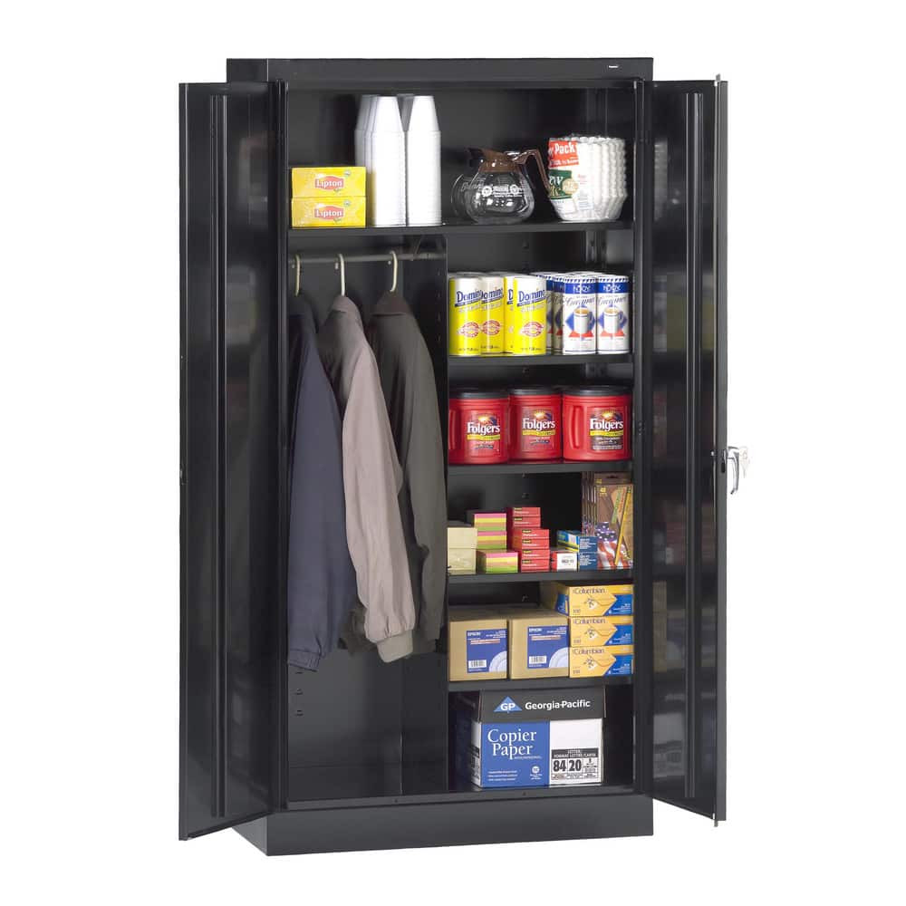 Tennsco 7214-MGY Combination Steel Storage Cabinet: 36" Wide, 18" Deep, 72" High