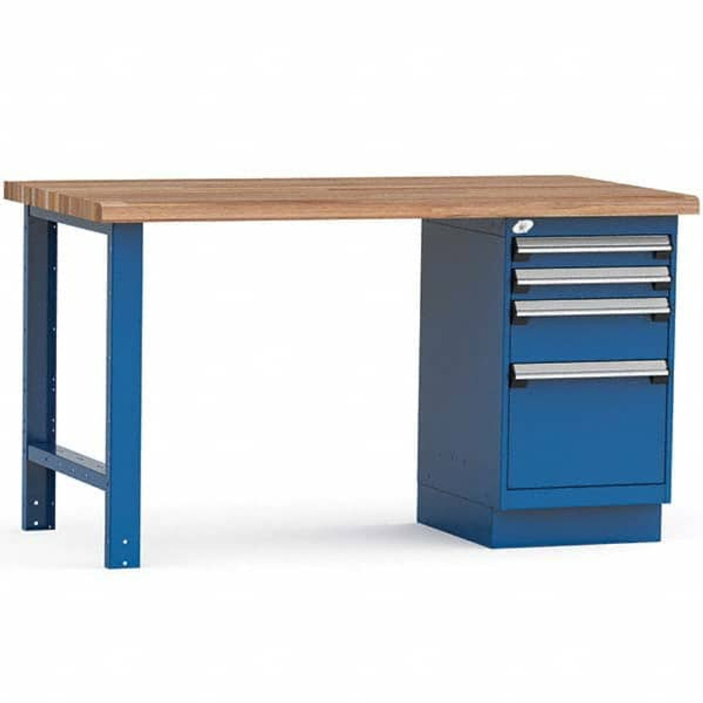 Rousseau Metal LG2201C-055 Stationary Workbench: Avalanche Blue