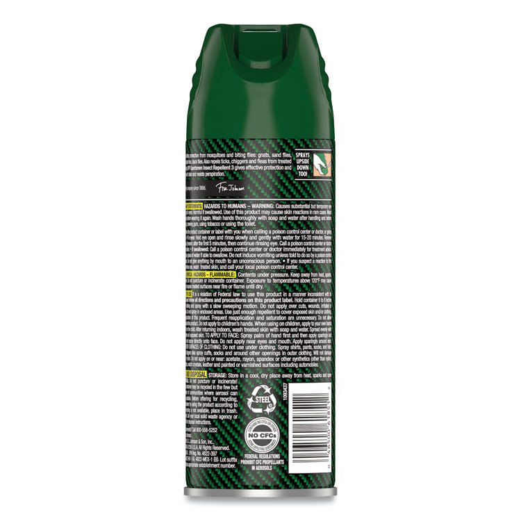 SC JOHNSON OFF!® 334684 Deep Woods Sportsmen Insect Repellent, 6 oz Aerosol Spray, 12/Carton