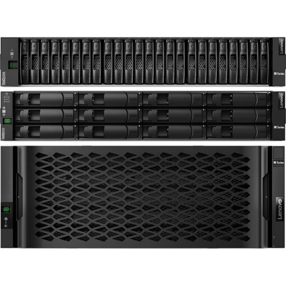 LENOVO, INC. Lenovo 7Y68A000WW  DE240S Drive Enclosure - 12Gb/s SAS Host Interface - 2U Rack-mountable - 24 x HDD Supported - 24 x SSD Supported - 24 x Total Bay - 24 x 2.5in Bay