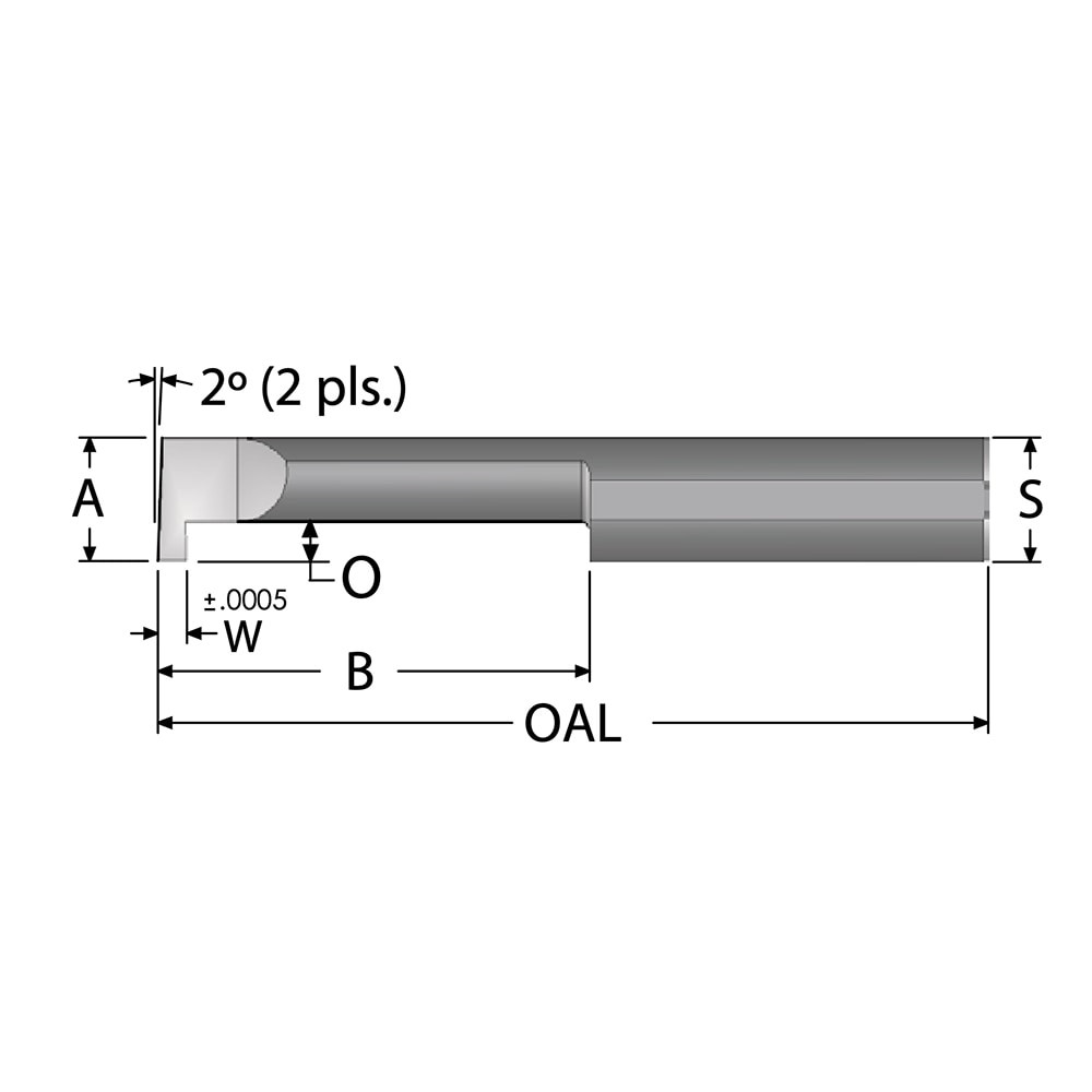 Scientific Cutting Tools GT030K-8 Grooving Tool: Retaining Ring