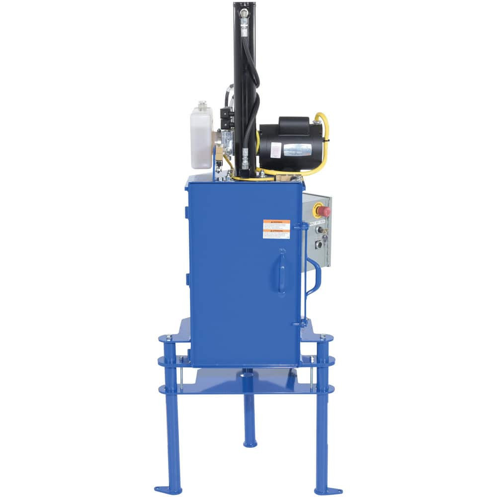 Vestil HPC-405 Cans, Pails & Tubs; Product Type: Pail Crusher ; Body Material: Steel ; Opening Type: Closed Head ; Color: Blue ; Finish: Painted ; Material: Steel