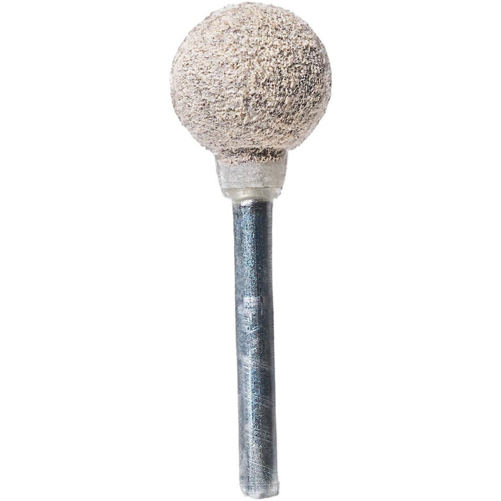 Rex Cut Abrasives 323713 Mounted Points; Point Shape: Ball ; Point Shape Code: B122 ; Abrasive Material: Aluminum Oxide ; Tooth Style: Single Cut ; Grade: Medium ; Grit: 54