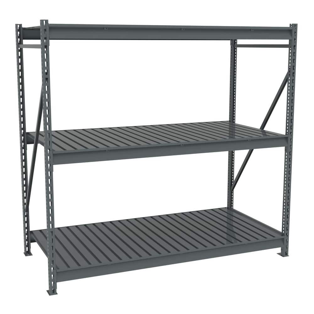 Tennsco BU-723672CS-MGY Bulk Storage Rack: 2,750 lb per Shelf, 3 Shelves