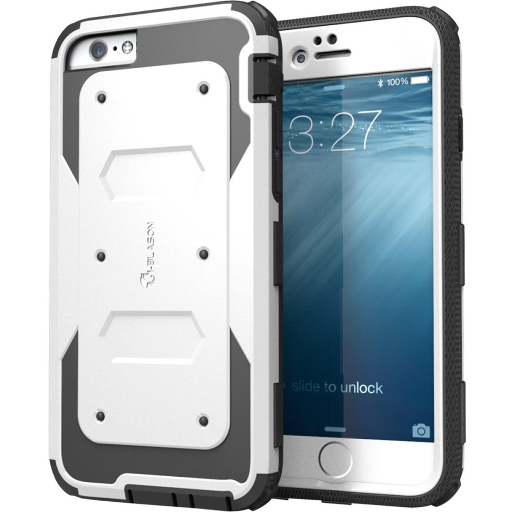 A&R PAPER CO. i-Blason 47-ARMOR-WHITE  iPhone 6S & 6 Armorbox Dual Layer Full Body Protective Case - For Apple iPhone 6, iPhone 6s Smartphone - White - Shock Absorbing, Impact Absorbing, Stress Resistant, Drop Resistant - Polycarbonate, Thermoplastic
