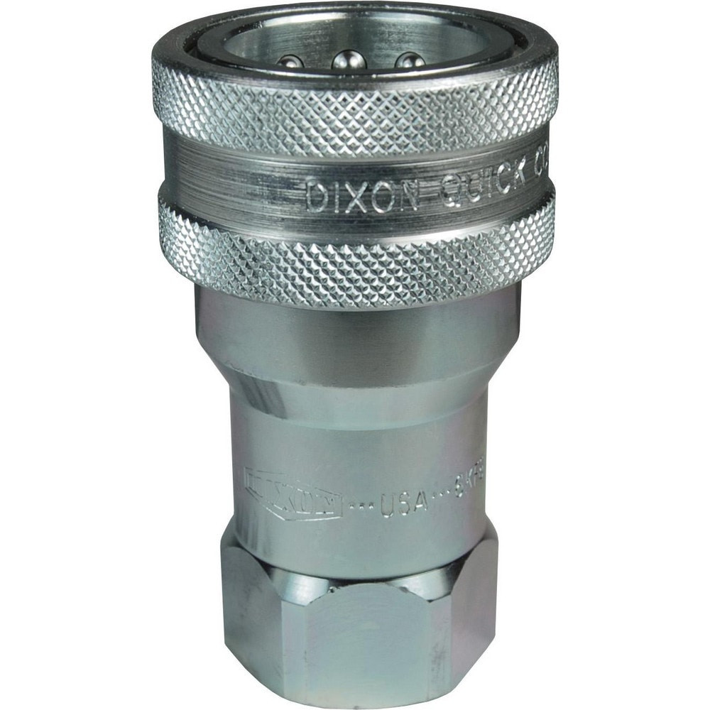 Dixon Valve & Coupling 8KF8 Hydraulic Hose Fittings & Couplings; Type: K-Series ISO-A Interchange Female Coupler ; Fitting Type: Coupler ; Hose Inside Diameter (Decimal Inch): 1.0000 ; Hose Size: 1 ; Material: Steel ; Thread Type: NPTF