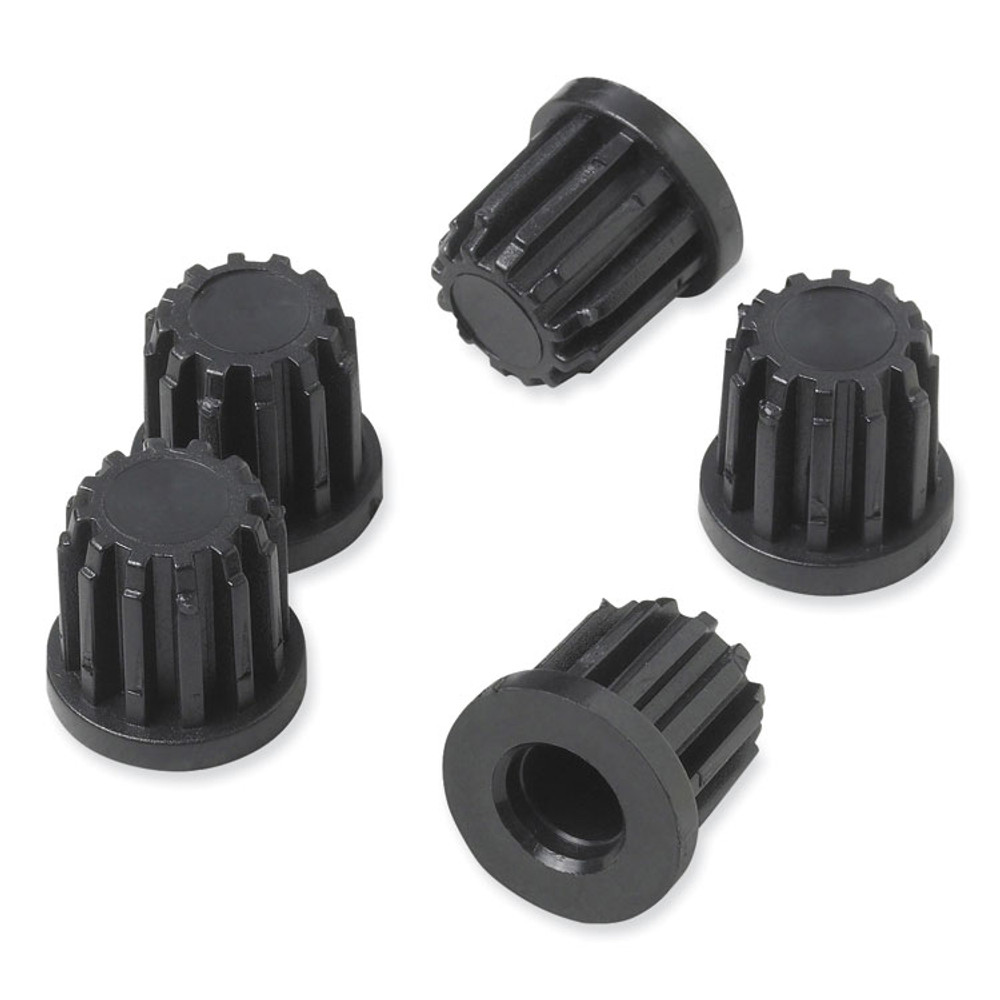 SAFCO PRODUCTS 5130 Task Master Tubular Base Inserts, Black, 5/Set