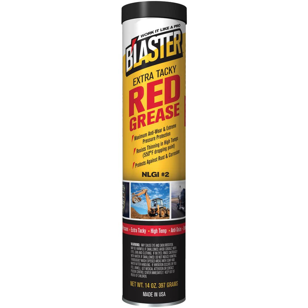 Blaster Chemical GR-14C-HTR Grease; Base Oil: Petroleum ; NLGI Grade: 2 ; Color: Red ; Composition: Lithium Complex ; Food Grade: No ; Container Type: Cartridge