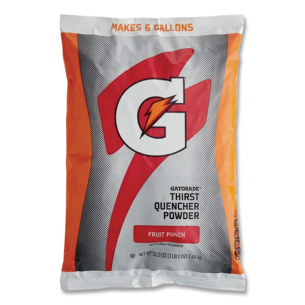 PEPSICO Gatorade® 33690 Original Powdered Drink Mix, Fruit Punch, 51oz Packet, 14/Carton