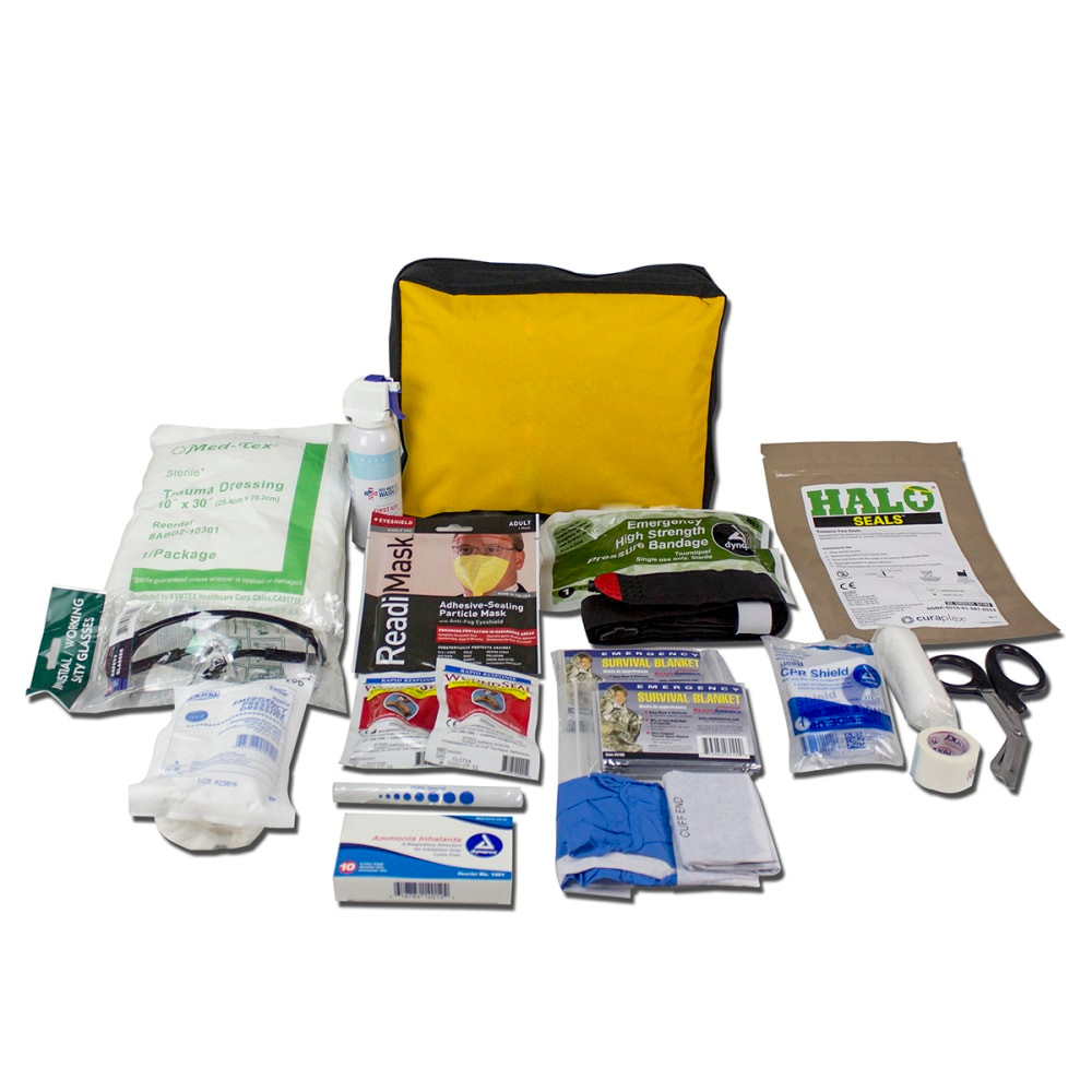 READY AMERICA 10362  Bleed Control Trauma Response Kit, Yellow
