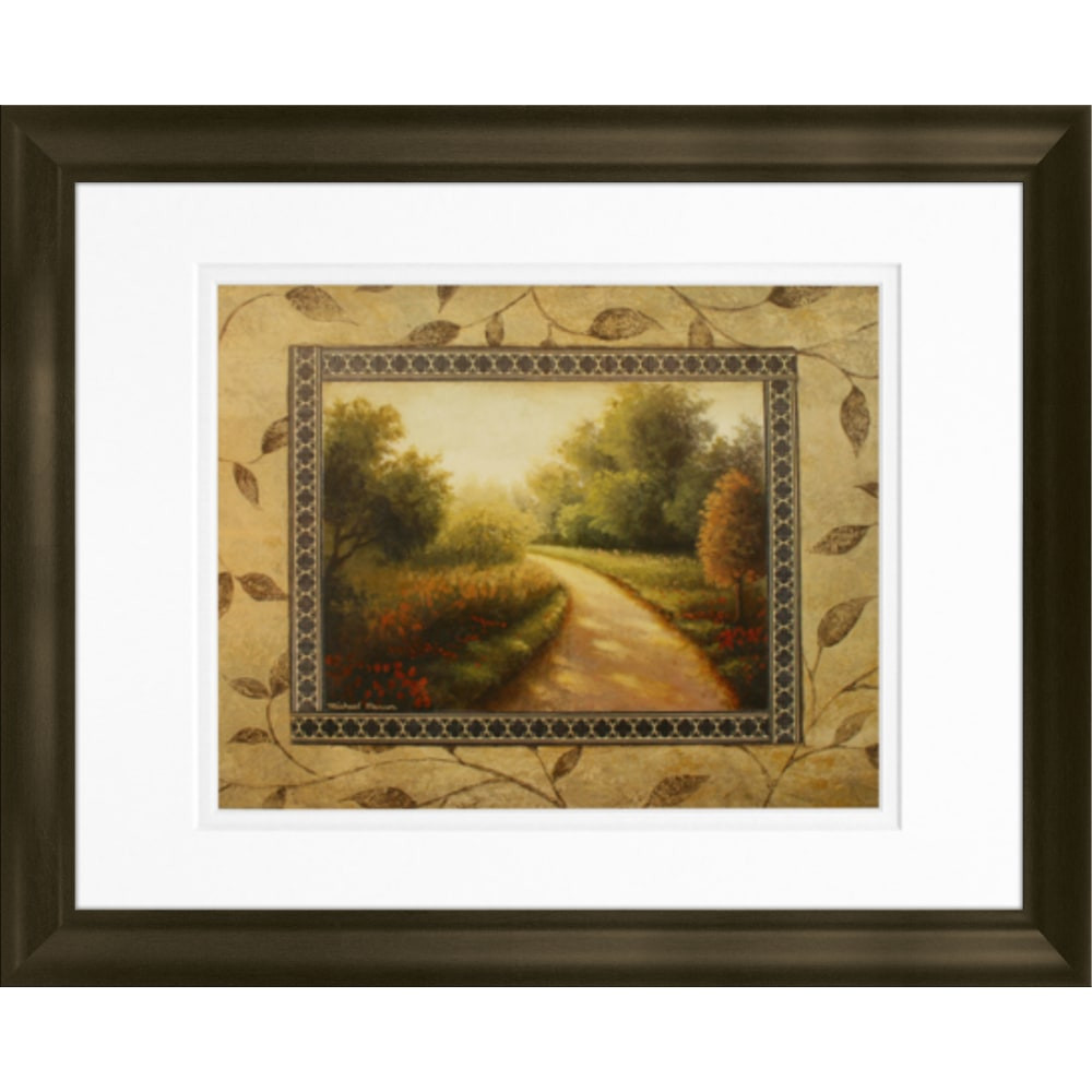 LCO DESTINY LLC 55274 Timeless Frames Marren Espresso-Framed Landscape Artwork, 11in x 14in, New Country Road