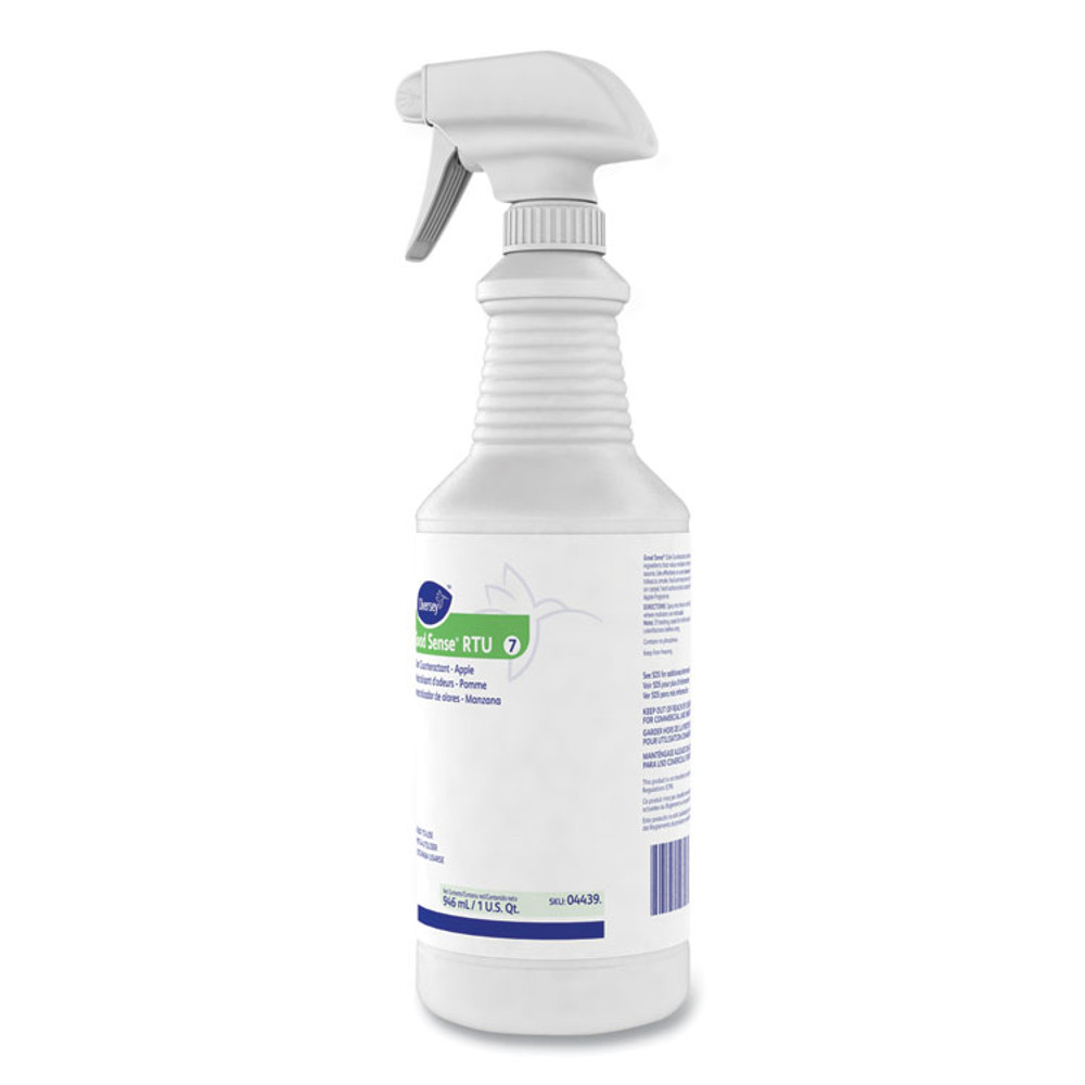DIVERSEY 04439 Good Sense RTU Liquid Odor Counteractant, Apple Scent, 32 oz Spray Bottle
