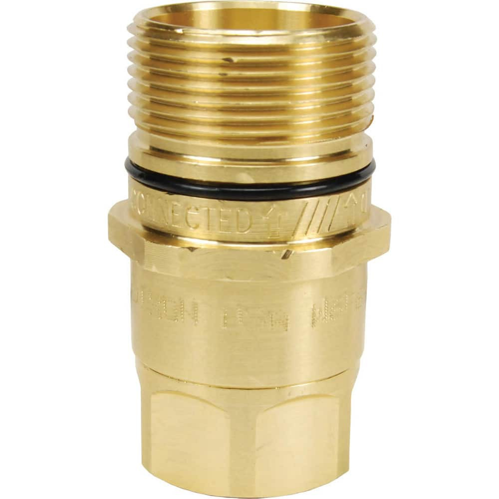 Dixon Valve & Coupling W8F8-B Hydraulic Hose Fittings & Couplings; Type: W-Series Wingstyle Female Threaded Plug ; Fitting Type: Female Plug ; Hose Inside Diameter (Decimal Inch): 1.0000 ; Hose Size: 1 ; Material: Brass ; Thread Type: NPTF