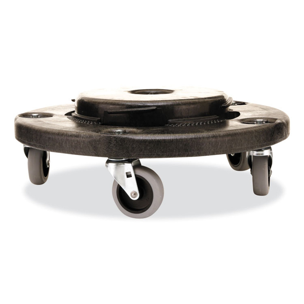 RUBBERMAID COMMERCIAL PROD. 2640-43 BLA Brute Quiet Dolly, 250 lb Capacity, 18.25" Diameter x 6.63"h, Black