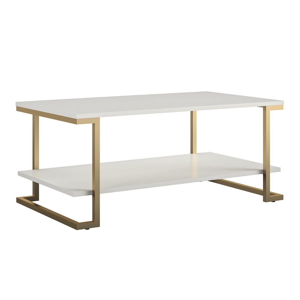 AMERIWOOD INDUSTRIES, INC. Ameriwood Home 7794013COM  Camila Coffee Table, 17-13/16inH x 41-5/8inW x 23-5/8inD, White