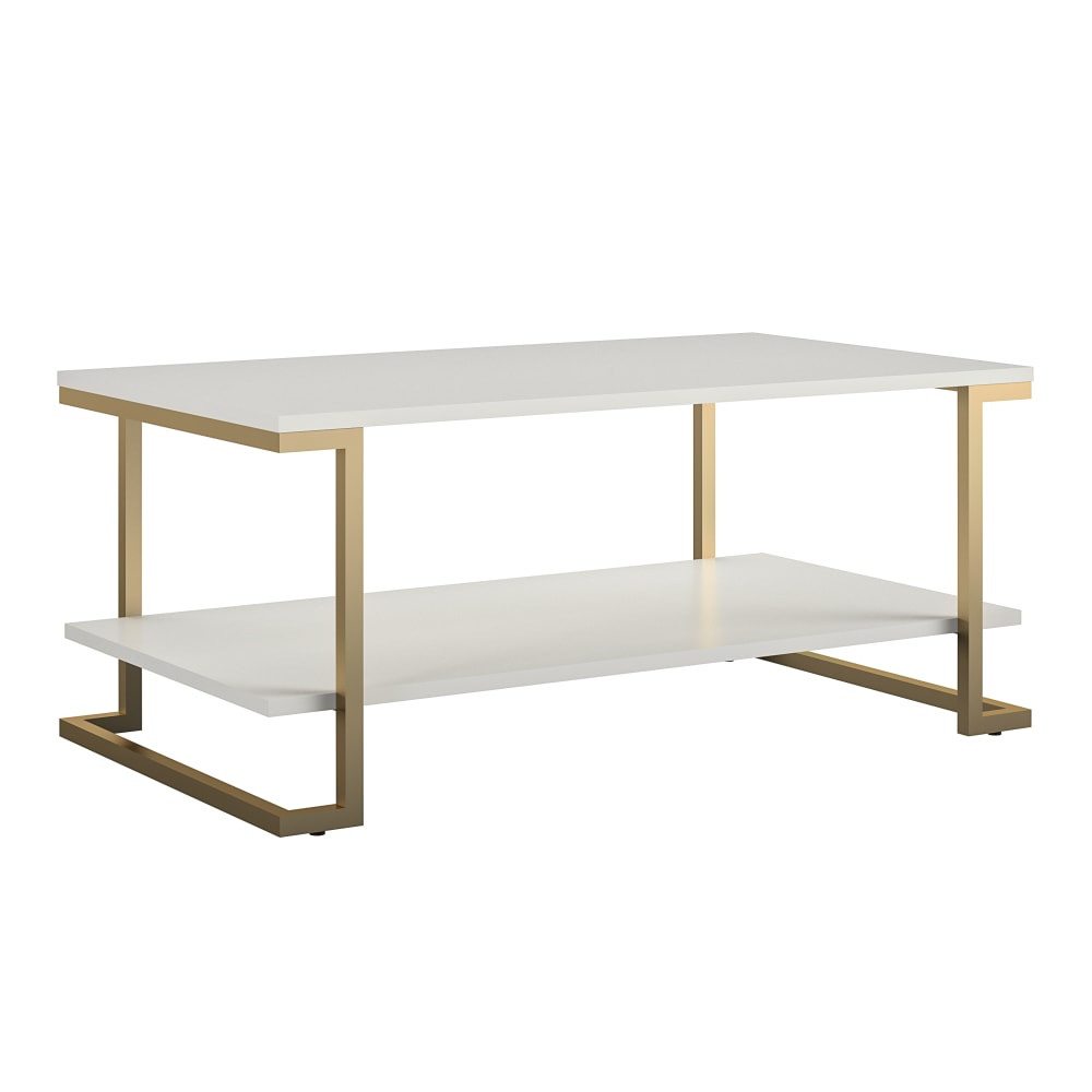 AMERIWOOD INDUSTRIES, INC. 7794013COM Ameriwood Home Camila Coffee Table, 17-13/16inH x 41-5/8inW x 23-5/8inD, White