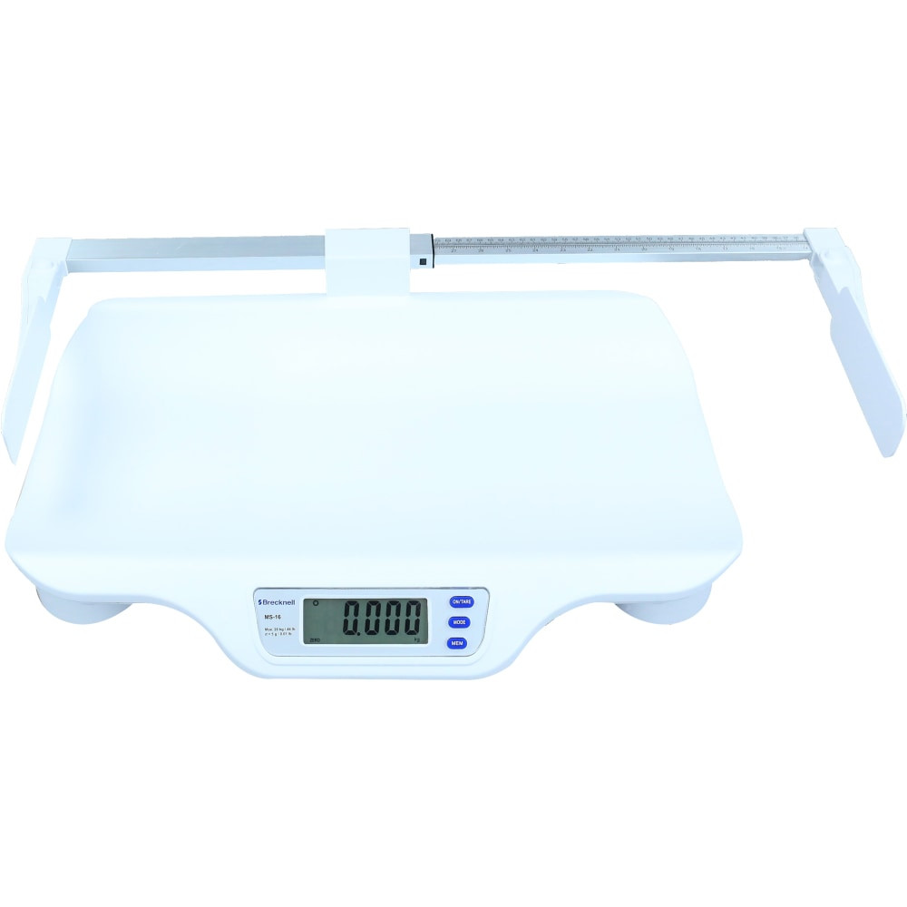 SALTER BRECKNELL WEIGHING PROD Brecknell MS16  MS-16 Digital Pediatric Scale With Height Gauge, 44-Lb Capacity