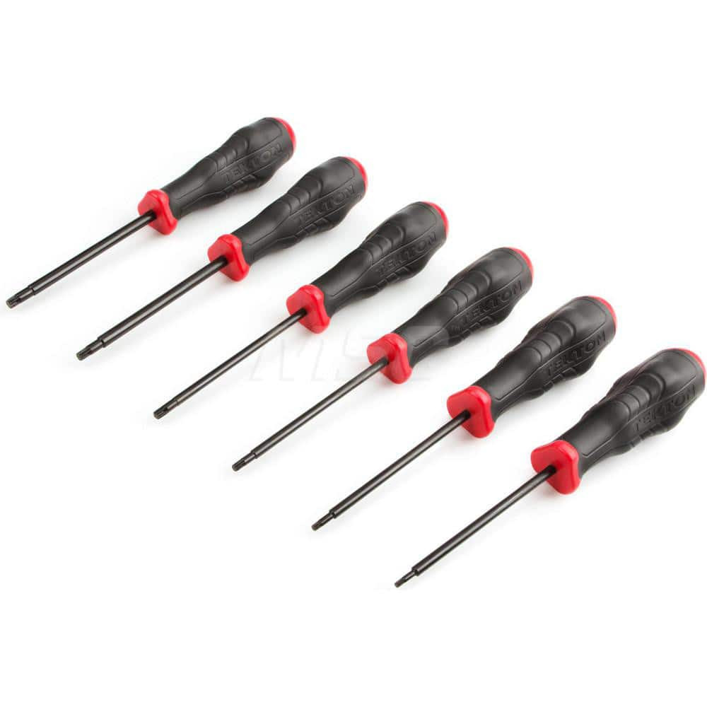 Tekton DHT91006 Torx High-Torque Black Oxide Blade Screwdriver Set, 6-Piece (T10-T30)