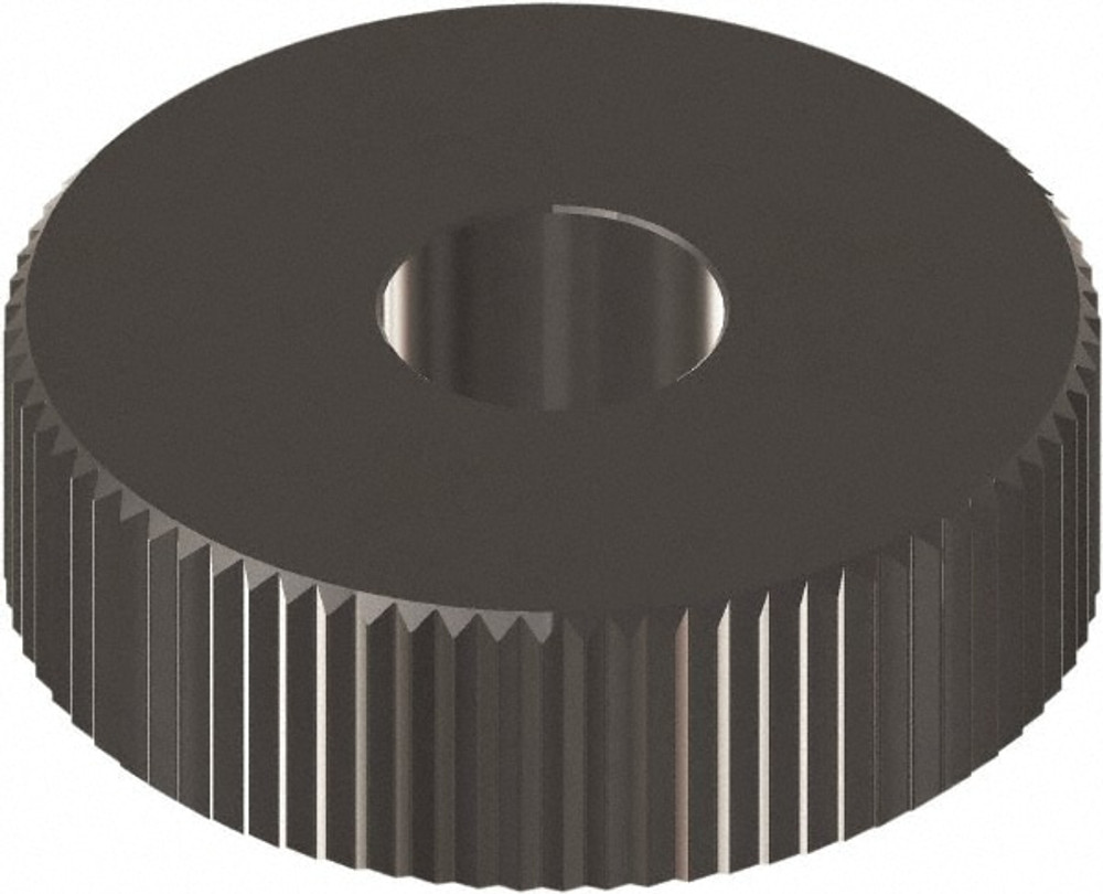 MSC EPSX225BN Beveled Face Knurl Wheel: 1/2" Dia, 90 ° Tooth Angle, 25 TPI, Straight, Cobalt