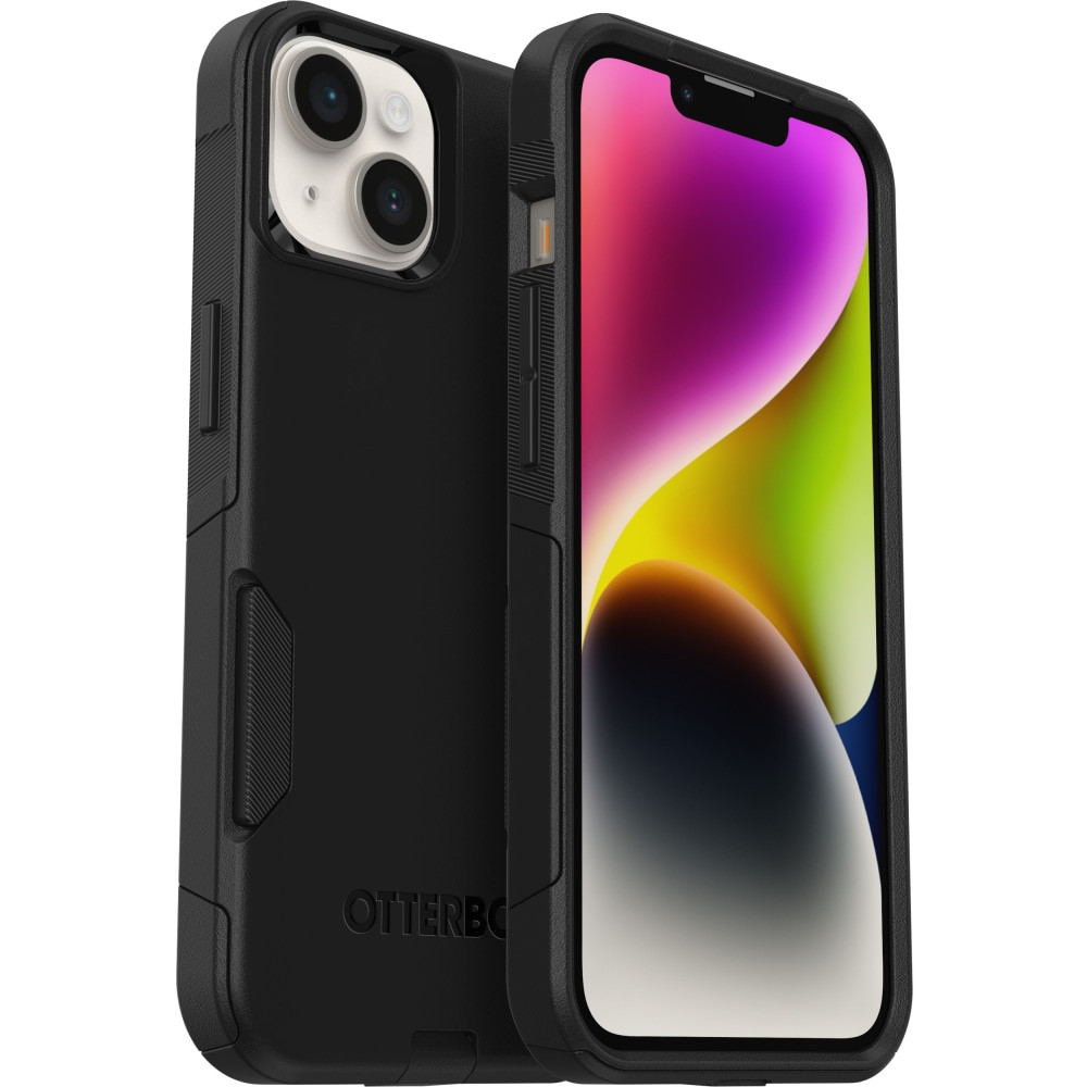 OTTER PRODUCTS LLC 77-89639 OtterBox iPhone 14 Commuter Series Antimicrobial Case - For Apple iPhone 14, iPhone 13 Smartphone - Black - Bump Resistant, Dirt Resistant, Bacterial Resistant, Dust Resistant, Drop Resistant - Polycarbonate, Plastic, Synt