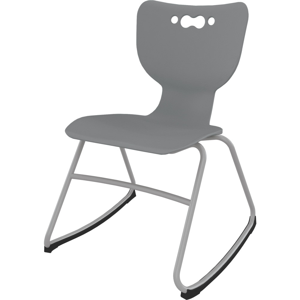 MOORECO INC MooreCo 54717-1-GREY-NA-PL  Hierarchy Armless Rocker Chair, 18in, Gray