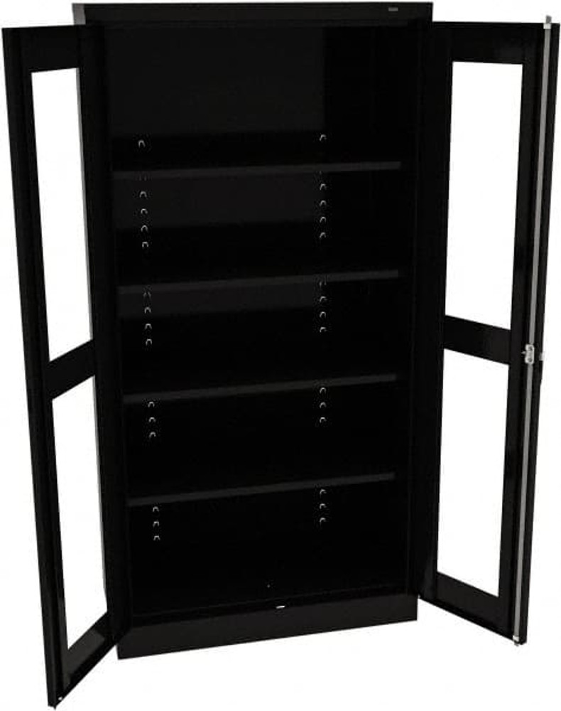 Tennsco CVD1480-BK Visible Storage Cabinet: 36" Wide, 24" Deep, 72" High