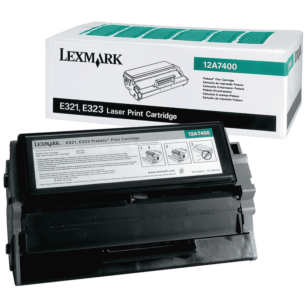 LEXMARK INTERNATIONAL, INC. 12A7400 Lexmark 12A7400 Black Return Program Toner Cartridge