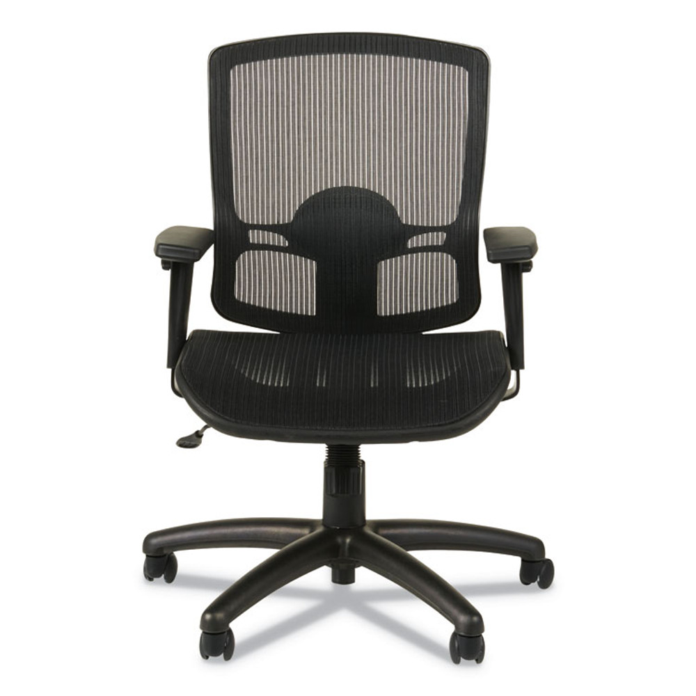 ALERA ET4218 Alera Etros Series Suspension Mesh Mid-Back Synchro Tilt Chair, Supports Up to 275 lb, 15.74" to 19.68" Seat Height, Black