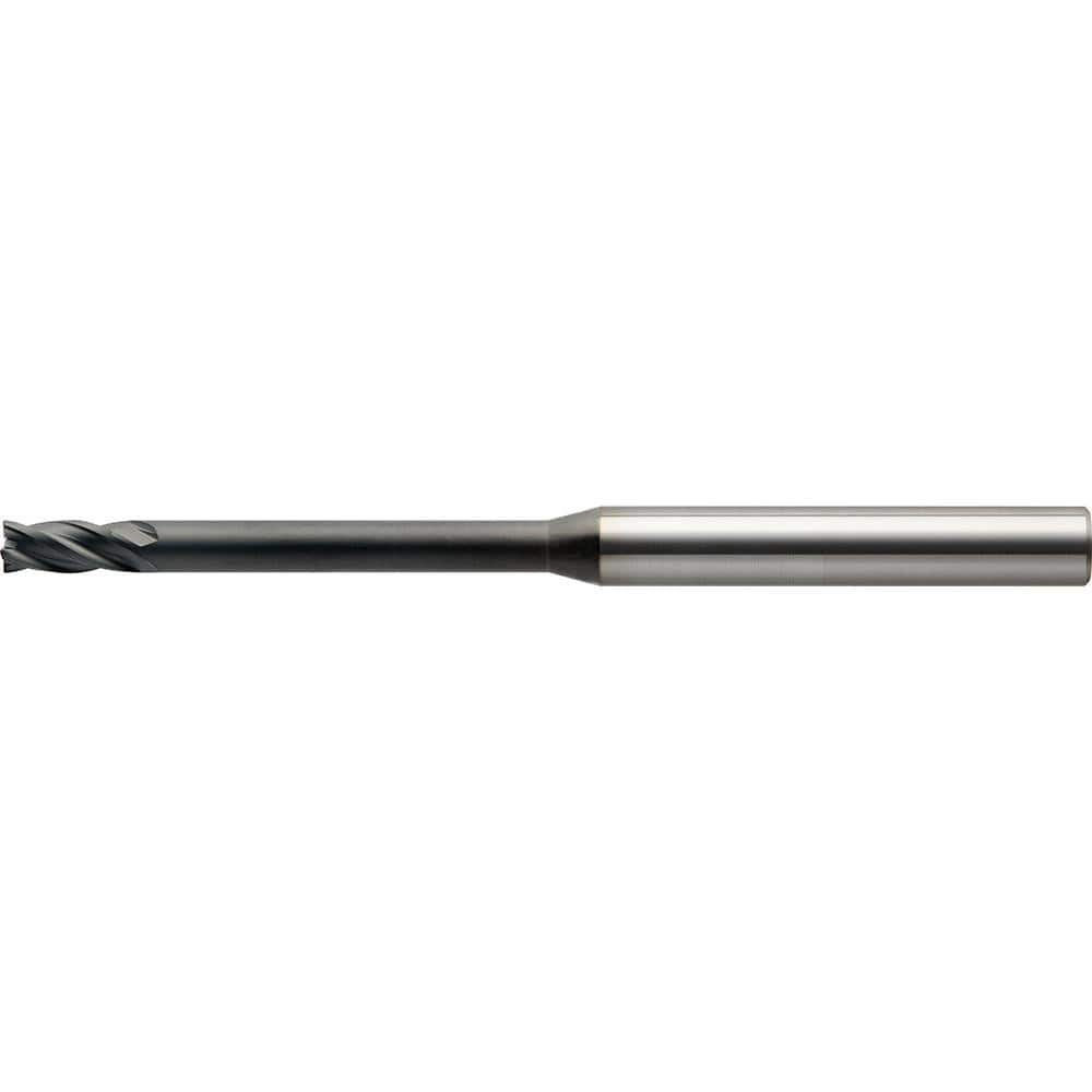 US Union Tool 2734252 Corner Radius End Mill: 2.00 mm Dia, 4.00 mm LOC, 30 deg Helix, Diamond Coated, Corner Radius End, Centercutting Series DCLRS