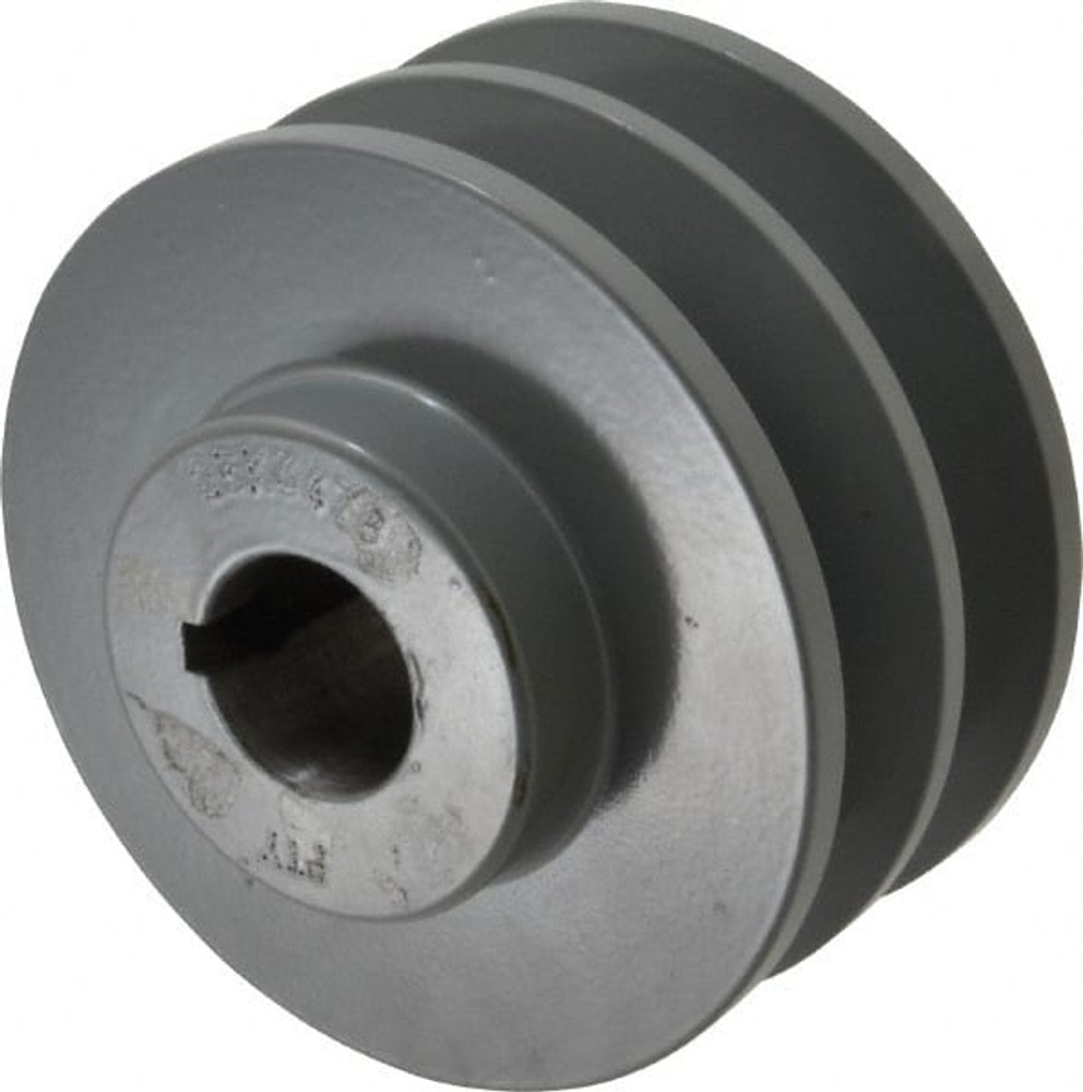 Value Collection 2BK34-7/8 7/8" Bore Diam, 3.55" OD, Finished Bore Two Groove Sheave