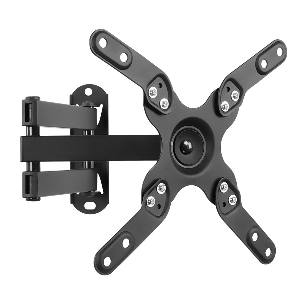 MI-2042L is ideal for convenient single stud installation of small to medium size TVs. Improve your viewing experience by positioning your TV in the ideal position using this mounts full motion arm. It can tilt, swivel and extend for a better viewing experience. It can hold up to 33lbs and is compatible with 75mm x 75mm to 200mm x 200mm VESA patterns. Enjoy a comfortable environment whether its at home or in the office!  Features an articulating arm. Rotates 360 deg., tilts up to 15 deg. and swivels up to 180 deg..  Extends between 1.75in and 15in from the wall.  Compatible with TVs with screens between 17in and 47in and weighing up to 33 lb.  VESA bolt-hole compatibility: 75 x 75, 100 x 100, 200 x 100, 200 x 200 and 250 x 100.  Single-stud wall plate for easier installation