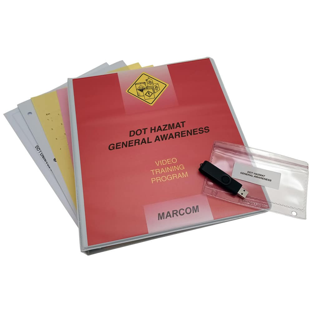 Marcom V000317UEO Multimedia Training Kits & Packages; Kit Type: Multimedia Training ; Topic: DOT HAZMAT General Awareness ; Language: English ; Training Program Title: DOT HAZMAT General Awareness ; Media Format: USB ; Run Time: 20min