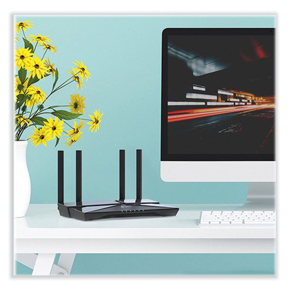 TP LINK USA TP-Link ARCHERAX1500 Archer AX1500 Wireless and Ethernet Router, 5 Ports, Dual-Band 2.4 GHz/5 GHz