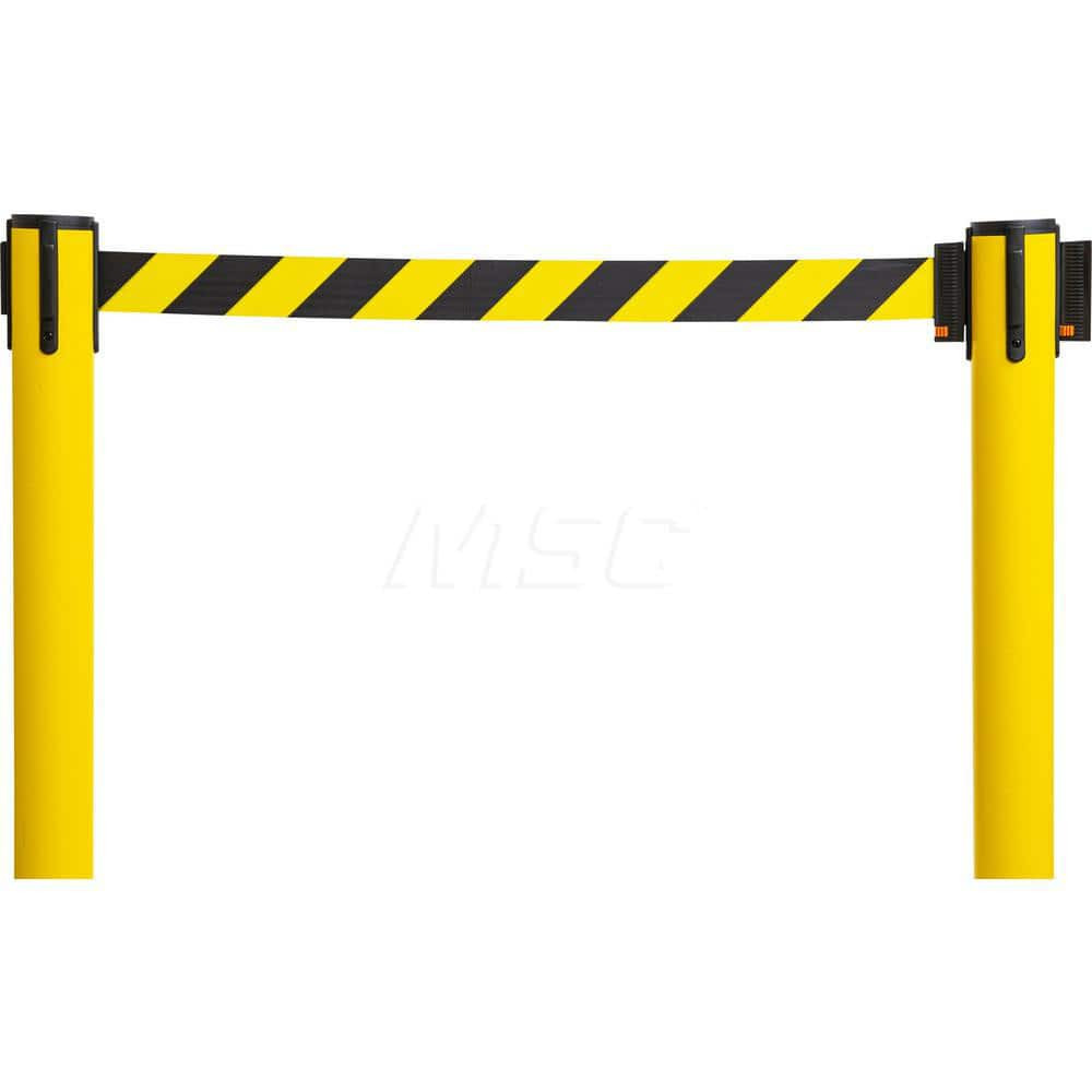 Xpress SAFETY OSAFEYYB11 Free Standing Stanchion Post: 40" High, 2-1/2" Dia, Plastic Post