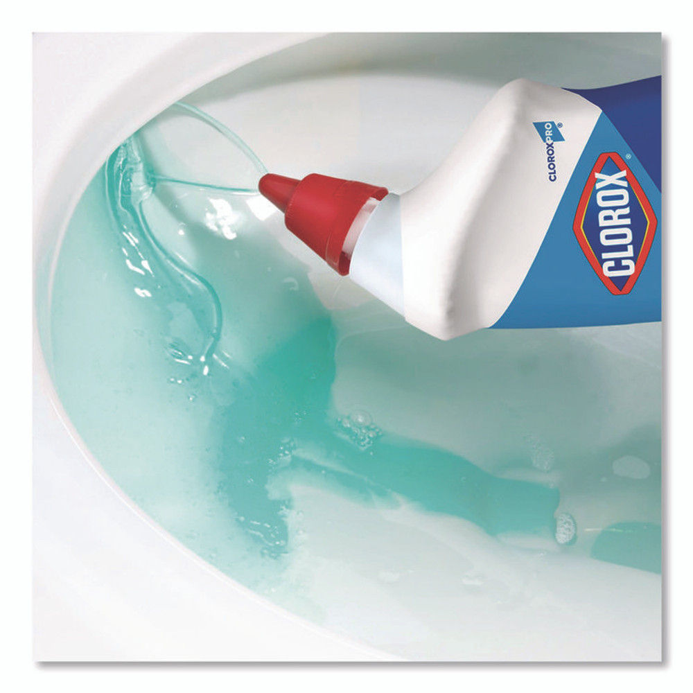 CLOROX SALES CO. 00031EA Clorox Pro Toilet Bowl Cleaner with Bleach, Fresh Scent, 24 oz Bottle