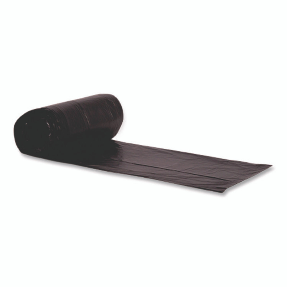 HERITAGE H6639AK Linear Low-Density Can Liners, 33 gal, 1.5 mil, 33" x 39", Black, Flat Pack, 250/Carton