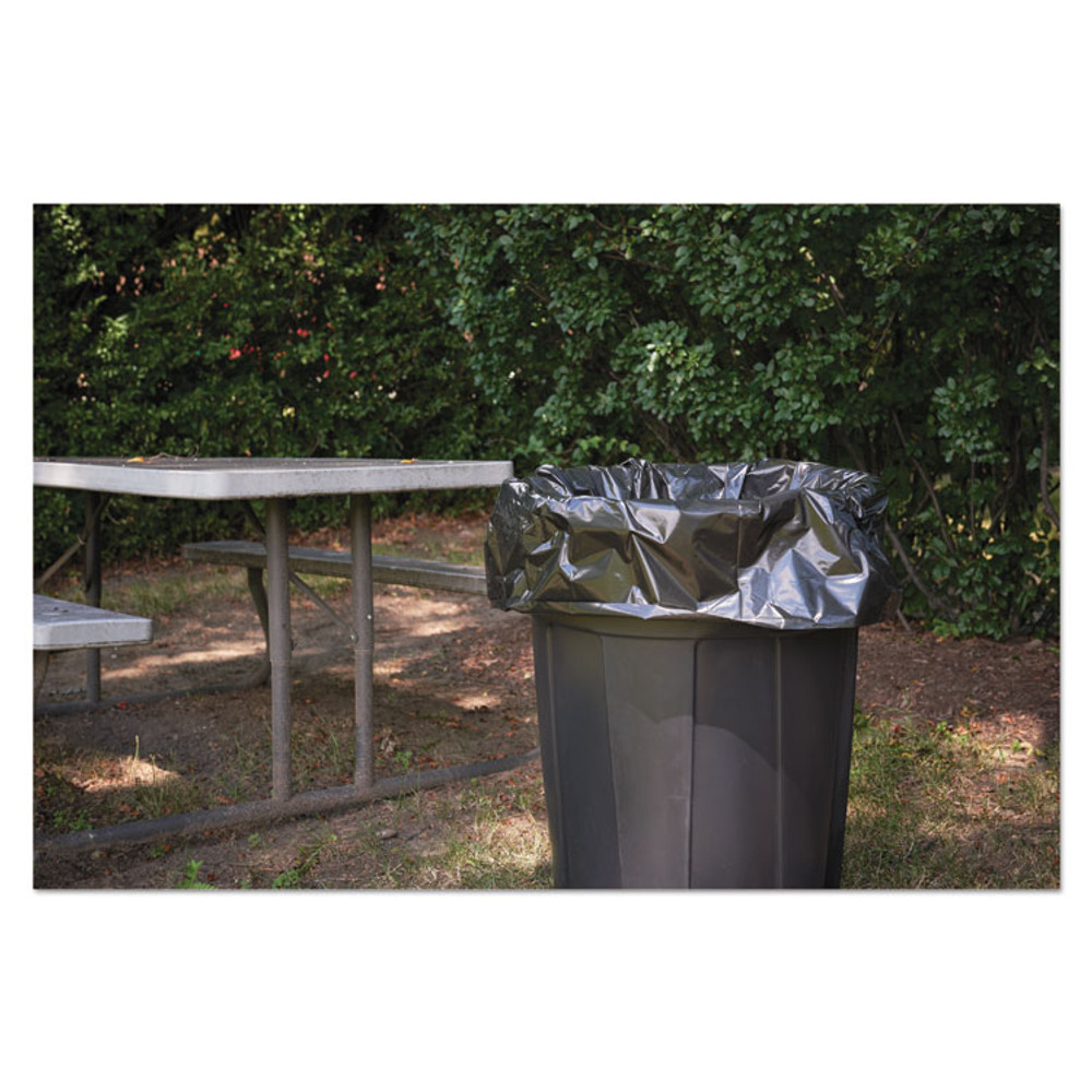 STOUT by Envision™ P4045K20 Insect-Repellent Trash Bags, 45 gal, 2 mil, 40" x 45", Black, 65/Box