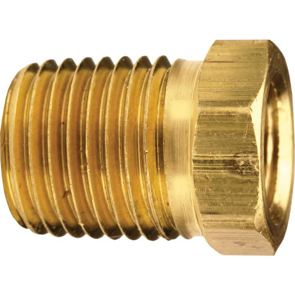 Dixon Valve & Coupling 3730604C Brass & Chrome Pipe Fittings; Fitting Type: Reducer Bushing Male to Female ; Fitting Size: 3/8 x 1/4 ; End Connections: MNPT x FNPT ; Material Grade: CA360 ; Connection Type: Threaded ; Pressure Rating (psi): 1000