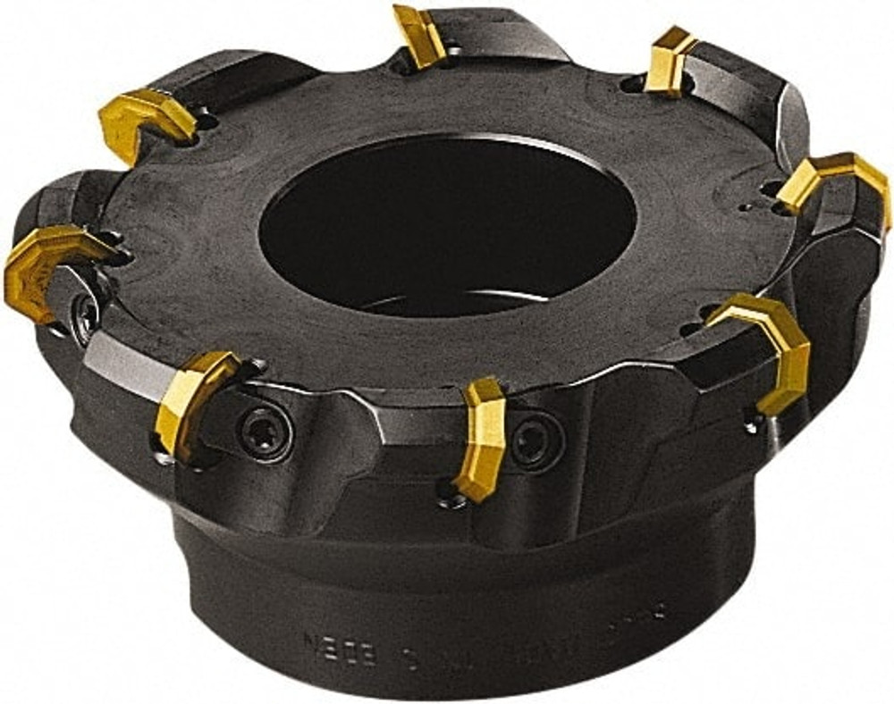 Seco 00005693 112mm Cut Diam, 32mm Arbor Hole, 5mm Max Depth of Cut, 43° Indexable Chamfer & Angle Face Mill