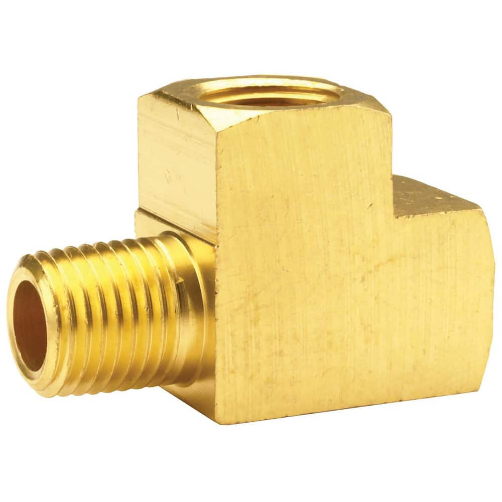 Dixon Valve & Coupling 3260404C Brass & Chrome Pipe Fittings; Fitting Type: Pipe Street Tee ; Fitting Size: 1/4 x 1/4 ; End Connections: MNPT x FNPT ; Material Grade: CA360 ; Connection Type: Threaded ; Pressure Rating (psi): 1000