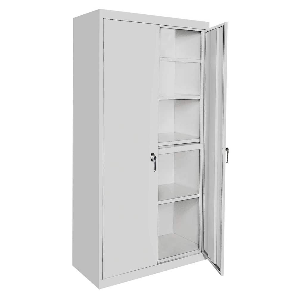 Steel Cabinets USA AAH-24RB-Y Storage Cabinets; Cabinet Type: Adjustable Shelf; Lockable Storage ; Cabinet Material: Steel ; Width (Inch): 24in ; Depth (Inch): 18in ; Cabinet Door Style: Lockable ; Height (Inch): 72in