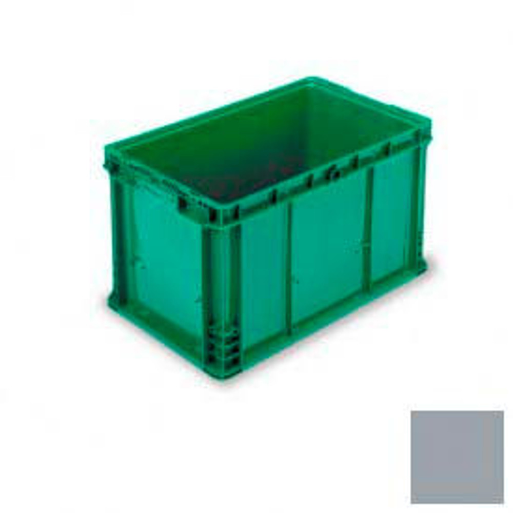 Lewis Bins ORBIS® Stakpak Modular Straight Wall Container 24""L x 15""W x 14-1/2""H Gray Polyethylene p/n NXO2415-14-GY