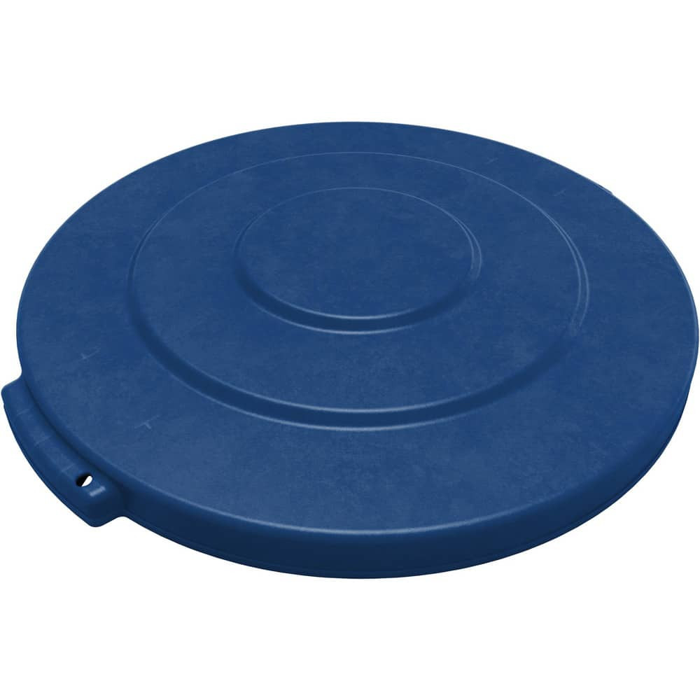Carlisle 84101114 Trash Can & Recycling Container Lids; Lid Type: Flat ; Lid Shape: Round ; Container Shape: Round ; Compatible Container Capacity: 10 Gallon ; Color: Blue ; Material: HDPE