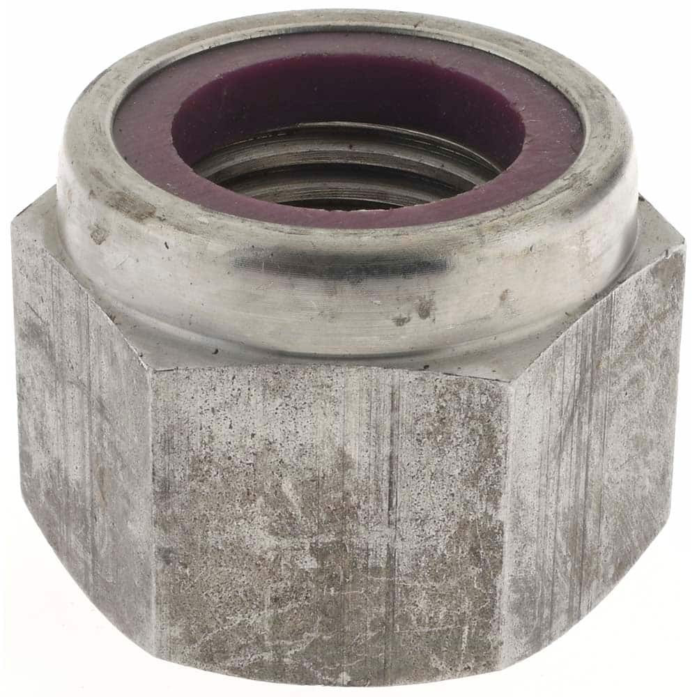 Value Collection B10095 Hex Lock Nut: Insert, Nylon Insert, 1-1/2-6, Grade 2 Steel, Uncoated